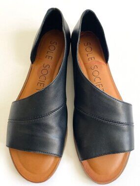 Sole Society Colvan Asymmetrical Flat Sandals